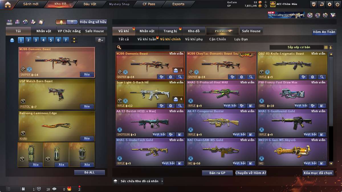 shop acc cf uy tin gia re